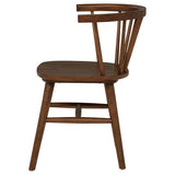 Jeffries Windsor Wood Dining Side Chair Walnut (Set of 2) | Brown | Walnut | 107202WAL