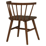 Jeffries Windsor Wood Dining Side Chair Walnut (Set of 2) | Brown | Walnut | 107202WAL
