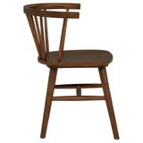 Jeffries Windsor Wood Dining Side Chair Walnut (Set of 2) | Brown | Walnut | 107202WAL