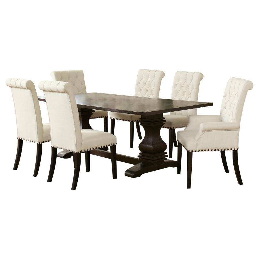 Parkins 7-piece Rectangular Dining Table Set Rustic Espresso
