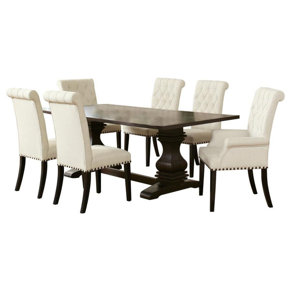 Parkins 7-piece Rectangular Dining Table Set Rustic Espresso