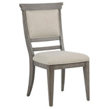 Cresswell Upholstered Dining Side Chair Tan (Set of 2) | Grey | Tan / Weathered Taupe | 107452
