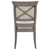 Cresswell Upholstered Dining Side Chair Tan (Set of 2) | Grey | Tan / Weathered Taupe | 107452