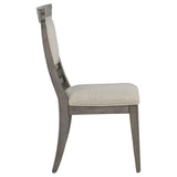 Cresswell Upholstered Dining Side Chair Tan (Set of 2) | Grey | Tan / Weathered Taupe | 107452
