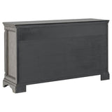 Cresswell 2-door 3-drawer Wine Storage Buffet Weathered Taupe | Grey | Weathered Taupe / Weathered Tan | 107455B