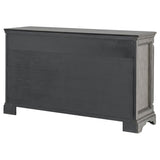 Cresswell 2-door 3-drawer Wine Storage Buffet Weathered Taupe | Grey | Weathered Taupe / Weathered Tan | 107455B