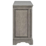 Cresswell 2-door 3-drawer Wine Storage Buffet Weathered Taupe | Grey | Weathered Taupe / Weathered Tan | 107455B