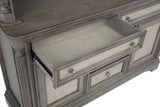 Cresswell 2-door 3-drawer Wine Storage Buffet Weathered Taupe | Grey | Weathered Taupe / Weathered Tan | 107455B