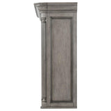 Cresswell 2-tier Touch Light Hutch Display Cabinet Weathered Taupe | Grey | Weathered Taupe / Weathered Tan | 107455H