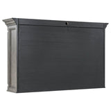 Cresswell 2-tier Touch Light Hutch Display Cabinet Weathered Taupe | Grey | Weathered Taupe / Weathered Tan | 107455H