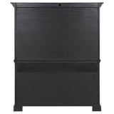 Cresswell 2-door 3-drawer Buffet and Hutch Weathered Taupe | Full | Grey | Weathered Taupe / Weathered Tan | 107455