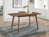 Alfredo 63-inch Extension Leaf Dining Table Natural Walnut | King | Brown | Natural Walnut | 108080