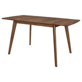 Alfredo 63-inch Extension Leaf Dining Table Natural Walnut | King | Brown | Natural Walnut | 108080