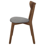 Alfredo Dining Side Chair Grey and Natural Walnut (Set of 2) | Brown | Natural Walnut | 108082
