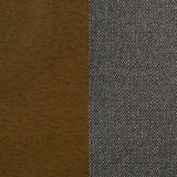 Alfredo Upholstered Dining Bench Grey and Natural Walnut | Full | Brown | Natural Walnut | 108083