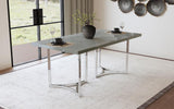 Sterling 72-inch Rectangular Dining Table Grey Faux Marble | King | Grey | Grey Faux Marble | 108121