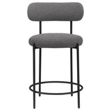 Viola Boucle Upholstered Counter Chair Grey (Set of 2) | Grey | 108198