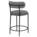 Viola Boucle Upholstered Counter Chair Grey (Set of 2) | Grey | 108198