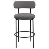 Viola Boucle Upholstered Bar Chair Grey (Set of 2) | Grey | 108199