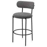 Viola Boucle Upholstered Bar Chair Grey (Set of 2) | Grey | 108199