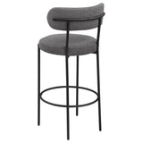 Viola Boucle Upholstered Bar Chair Grey (Set of 2) | Grey | 108199