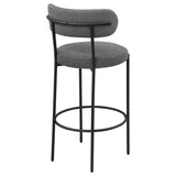 Viola Boucle Upholstered Bar Chair Grey (Set of 2) | Grey | 108199