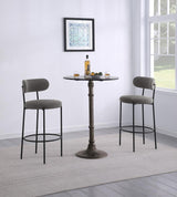 Viola Boucle Upholstered Bar Chair Grey (Set of 2) | Grey | 108199