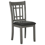 Lavon 5-piece Oval Extension Leaf Dining Set Medium Grey | Grey | Medium Grey | 108211-S5
