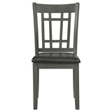 Lavon 5-piece Oval Extension Leaf Dining Set Medium Grey | Grey | Medium Grey | 108211-S5
