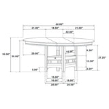 Lavon 5-piece Oval Extension Leaf Dining Set Medium Grey | Grey | Medium Grey | 108211-S5