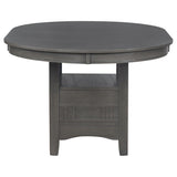 Lavon Oval 60-inch Wood Extension Leaf Dining Table Medium Grey | Grey | Medium Grey | 108211