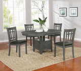 Lavon Oval 60-inch Wood Extension Leaf Dining Table Medium Grey | Grey | Medium Grey | 108211