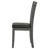 Lavon Wood Dining Side Chair Black and Medium Grey (Set of 2) | Grey | Medium Grey | 108212