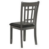 Lavon Wood Dining Side Chair Black and Medium Grey (Set of 2) | Grey | Medium Grey | 108212