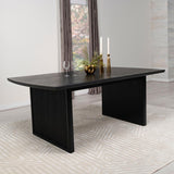 Brookmead 100-inch Extension Leaf Dining Table Black | King | Black | 108231