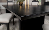 Brookmead 100-inch Extension Leaf Dining Table Black | King | Black | 108231