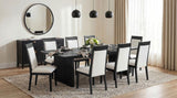 Brookmead 100-inch Extension Leaf Dining Table Black | King | Black | 108231