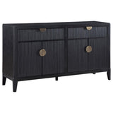 Brookmead 4-door Sideboard Buffet Storage Cabinet Black | King | Black | 108235