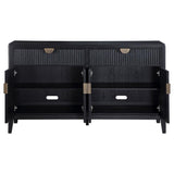Brookmead 4-door Sideboard Buffet Storage Cabinet Black | King | Black | 108235
