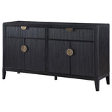 Brookmead 4-door Sideboard Buffet Storage Cabinet Black | King | Black | 108235