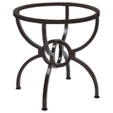 Aviano Round Metal Dining Table Base Gunmetal | King | Grey | Gunmetal | 108291