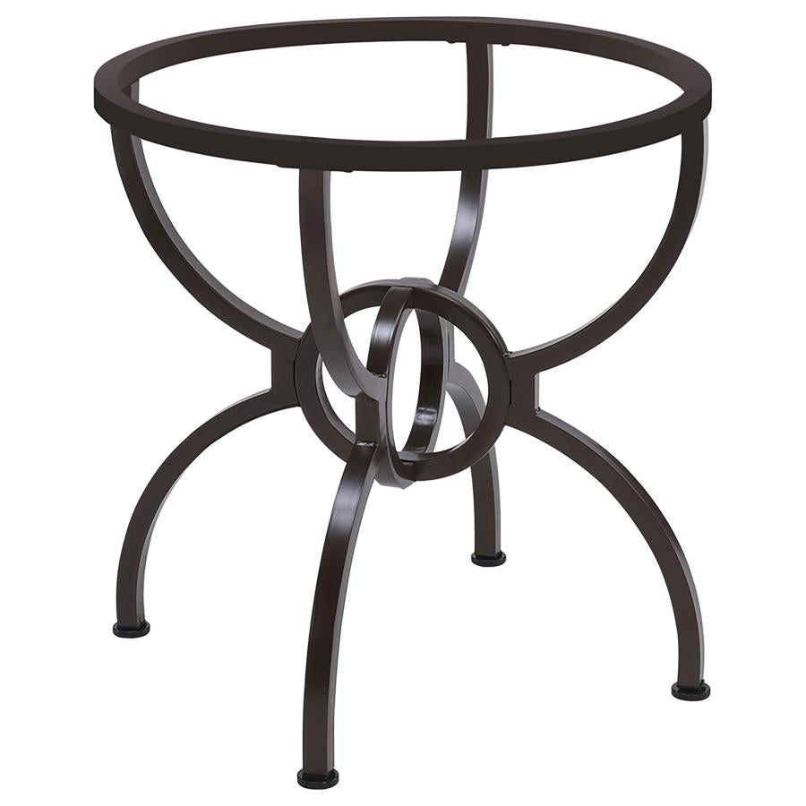 Aviano Round Metal Dining Table Base Gunmetal | King | Grey | Gunmetal | 108291