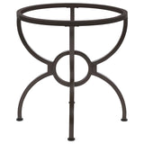 Aviano Round Metal Dining Table Base Gunmetal | King | Grey | Gunmetal | 108291