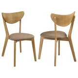 Elowen Wood Dining Side Chair Light Walnut (Set of 2) | Brown | Light Walnut | 108442