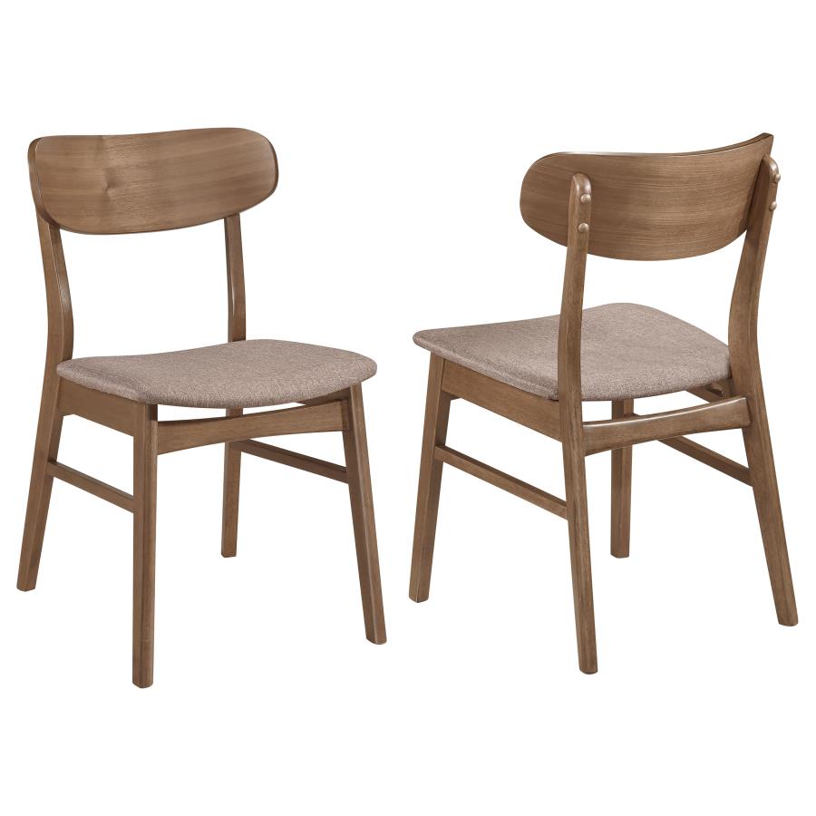 Dortch Dining Side Chair Walnut and Brown (Set of 2) | Brown | Walnut | 108462