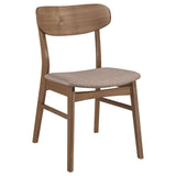 Dortch Dining Side Chair Walnut and Brown (Set of 2) | Brown | Walnut | 108462