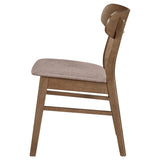 Dortch Dining Side Chair Walnut and Brown (Set of 2) | Brown | Walnut | 108462