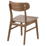 Dortch Dining Side Chair Walnut and Brown (Set of 2) | Brown | Walnut | 108462