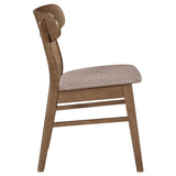 Dortch Dining Side Chair Walnut and Brown (Set of 2) | Brown | Walnut | 108462