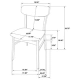 Dortch Dining Side Chair Walnut and Brown (Set of 2) | Brown | Walnut | 108462